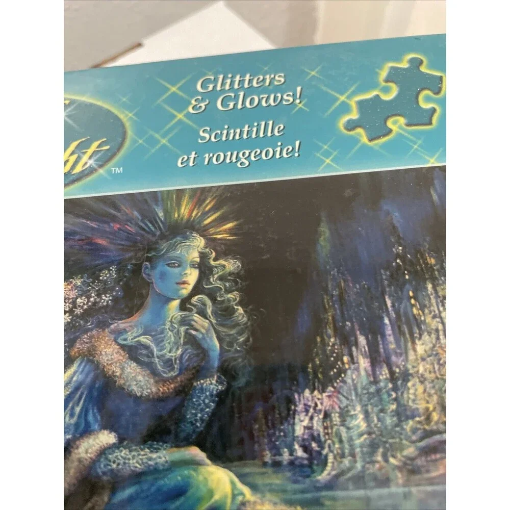 Crystals and Candlelight Glitter & Glow Sealed 750 Pc Puzzle Josephine Wall New